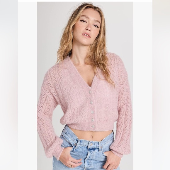 Free People Amelia Alpaca Cardigan NWOT - Picture 9 of 14